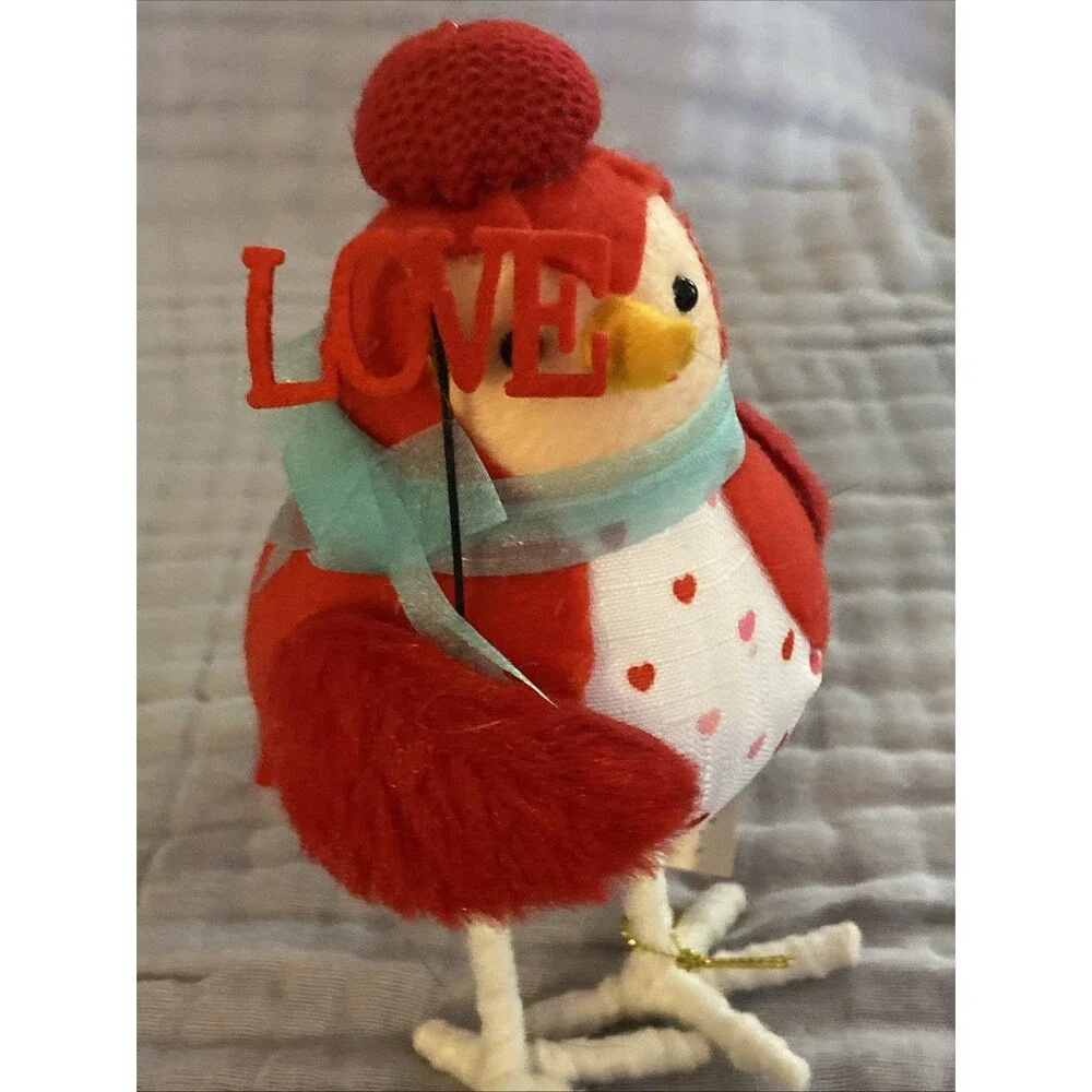Spritz Valentines Day Holiday Aerial Fabric Bird Target 2023 Featherly Friends